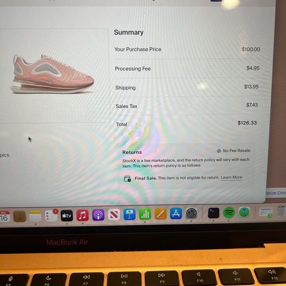 Nike air max 720 bleached coral (woman’s) - Picture 10 of 10